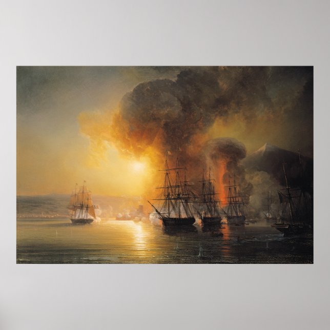 Capture of the Fort of Saint-Jean-d'Ulloa Poster (Front)