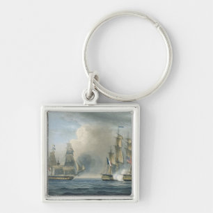 Capture of the Pomone by HMS Arethusa off Cuba in Keychain