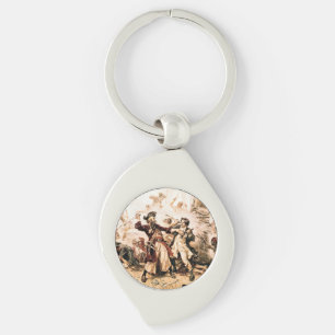 Capture, Pirate Blackbeard, Queen Anne's Revenge Keychain