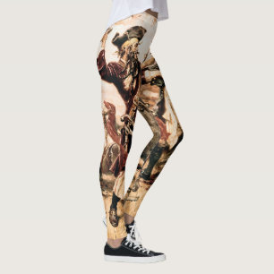 Capture, Pirate Blackbeard, Queen Anne's Revenge Leggings