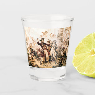 Capture, Pirate Blackbeard, Queen Anne's Revenge Shot Glass