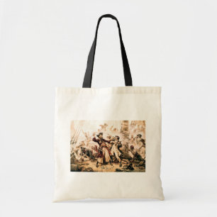 Capture, Pirate Blackbeard, Queen Anne's Revenge Tote Bag