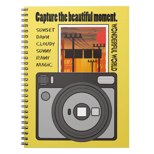 Capture the beautiful moment notebook (Front)