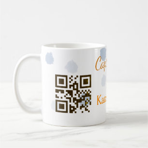 Capture the love add QR scan upload picture blue o Coffee Mug