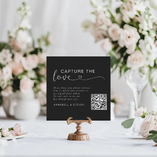 Capture the love! Custom QR-Code Wedding Enclosure Card