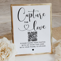 Capture the Love Modern Script QR Photo