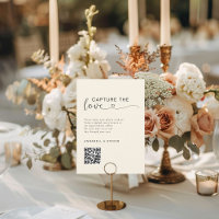 Capture the love! Photo, Heart-QR-Code, Wedding