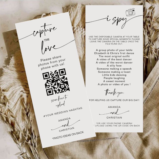 Capture The Love Photo I Spy Wedding Game scavenge Menu (Creator Uploaded)