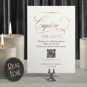 Capture the Love Photo Share Wedding Sign