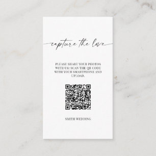 Capture The Love Photo Sharing Table Card