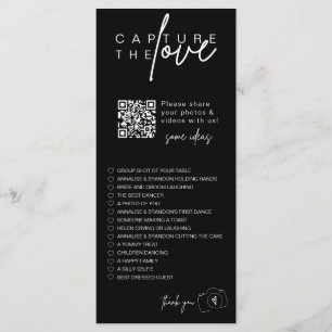 Capture The Love QR CODE Photo Sharing Guest Card