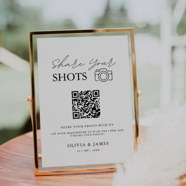 Capture The Love Qr Code Sign, Modern Invitation (Capture The Love Qr Code Sign, Modern Invitation)