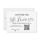 Capture the Love Wedding QR Code Card, Photo Card