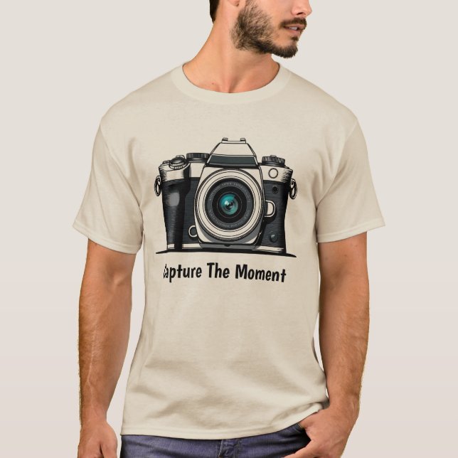 Capture the Moment – Camera Tee for Creatives (Front)