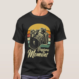 Capture The Moment Retro Vintage Camera Photograph T-Shirt