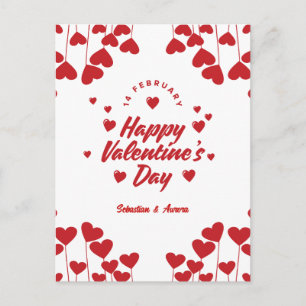 "Captured by Your Love" – Elegant Modern Valentine Postcard