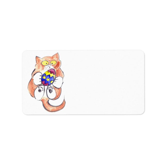 Captured Easter Egg by Kitten Label (Front)