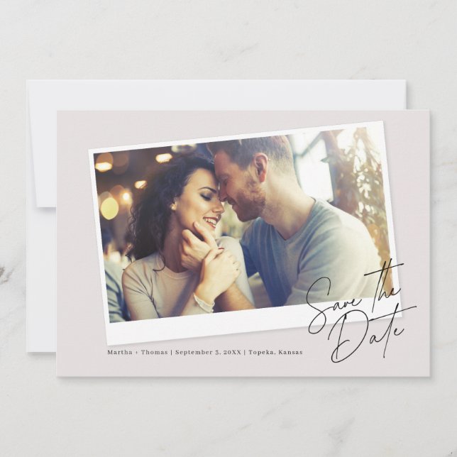 Captured in Love Invitation (Front)