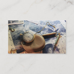 Captured in time business calling card design art