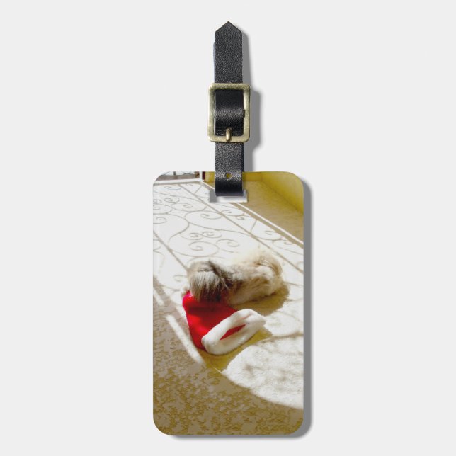 Captured Santa Luggage Tag (Front Vertical)