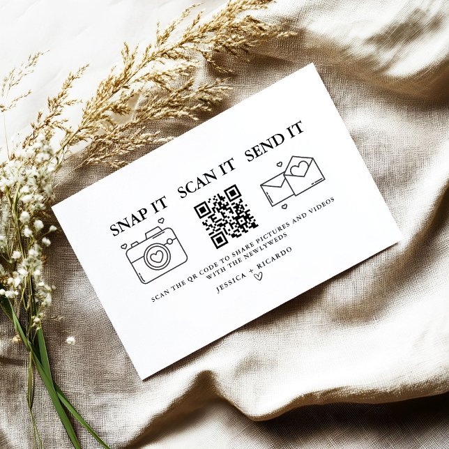 Capturez la carte de code QR Love Mariage, photo (Créateur téléchargé)