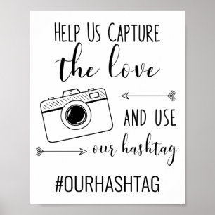 Capturez l'amour Utilisez notre Hashtag Poster Mar