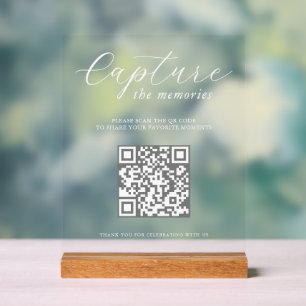 Capturez les souvenirs Code QR de photo de mariage