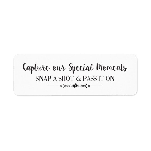 Capturez nos moments Étiquettes de caméra (Devant)