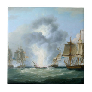 Capturing Spanish treasure ships 1804 Tile