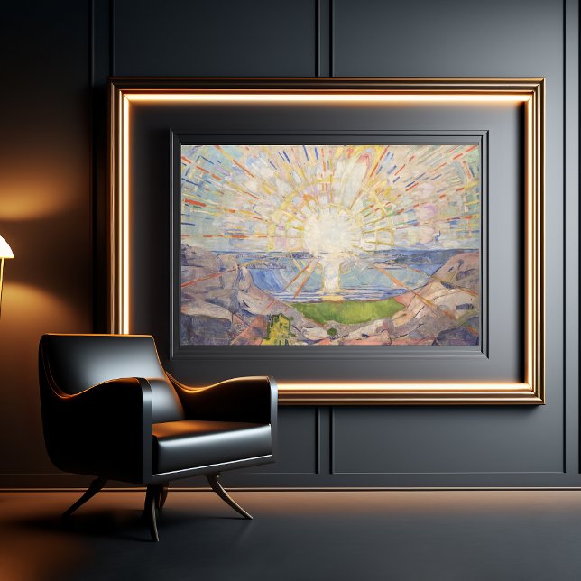Capturing the Essence of Light and Emotion The Sun Poster ("The Sun (1911) by Edvard Munch: A Captivating Expression of Emotion")