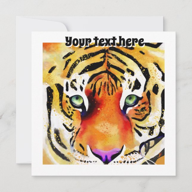 Capturing the Majesty: A Tiger's Gaze (Front)