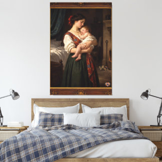 Capturing The Maternal Grace Of Academic Realism Canvas Print