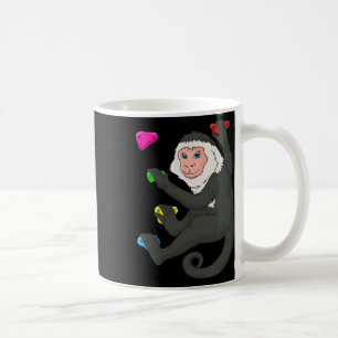 Capuchin Monkey Bouldering Climbing Wall  Coffee Mug