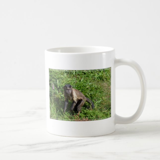 Capuchin Monkey Mugging for the Camera Coffee Mug (Right)