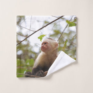 Capuchin Monkey Photography Bath Towel Set