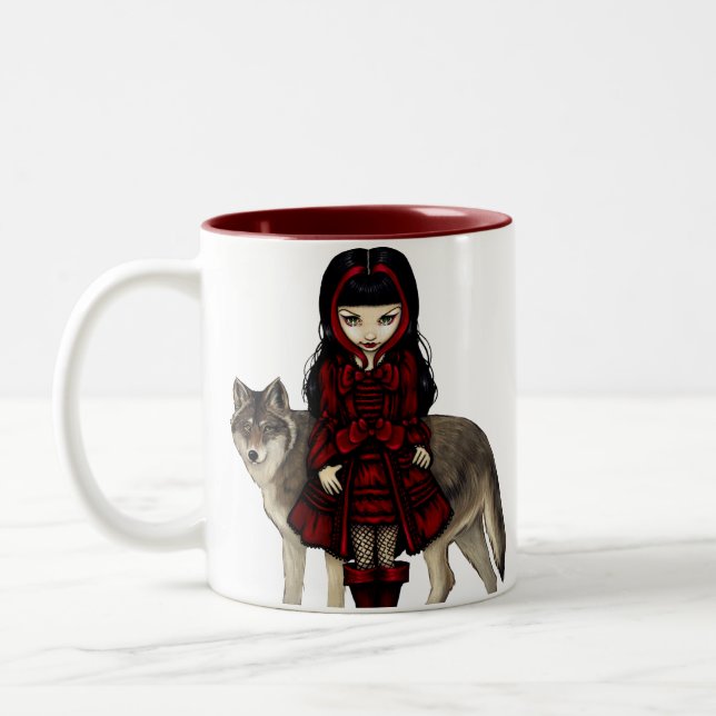 "Capuchon rouge tasse en automne" (Gauche)