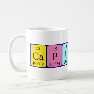 Capucine periodic table name mug