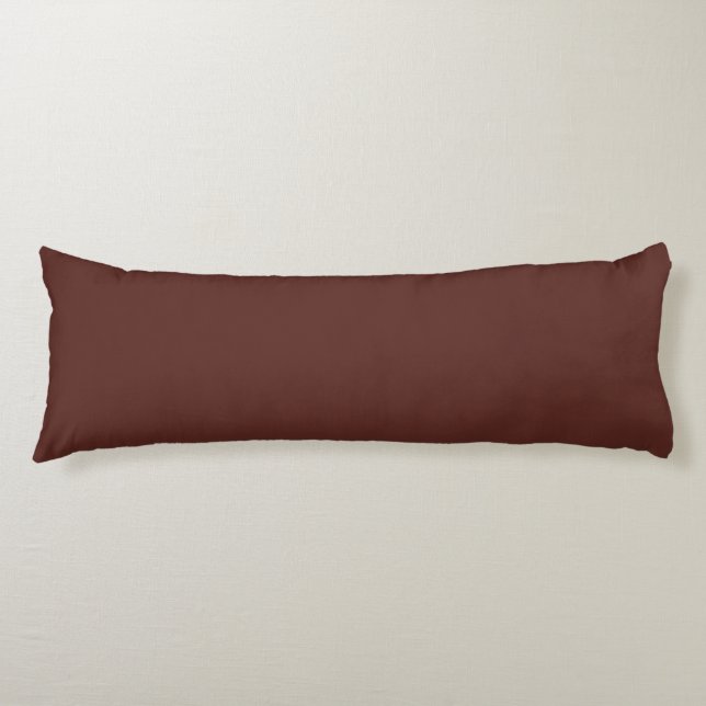 Caput mortuum (solid colour)  body pillow (Front)