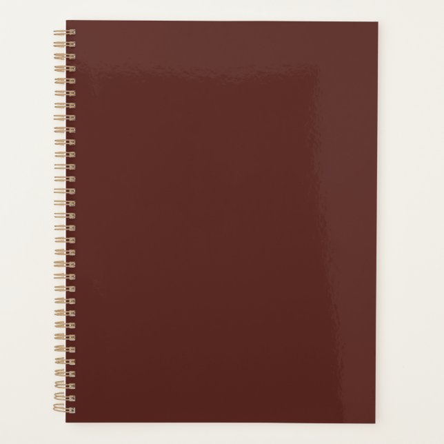 Caput mortuum (solid colour)  planner (Front)