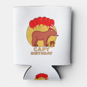 Capy Birthday Can Cooler