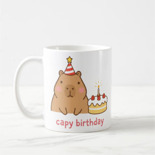 Capy Birthday Cute Capybara Party Coffee Mug