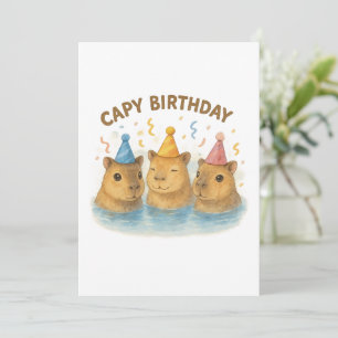 Capy Birthday Invitation