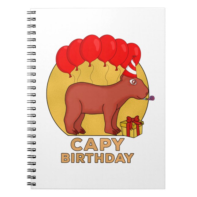 Capy Birthday Notebook (Front)