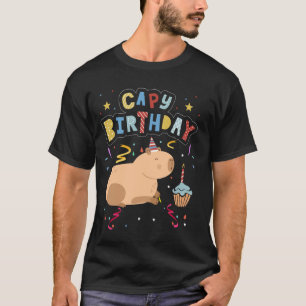 Capy Birthday Shirt Funny Capybara Animals Boys Gi