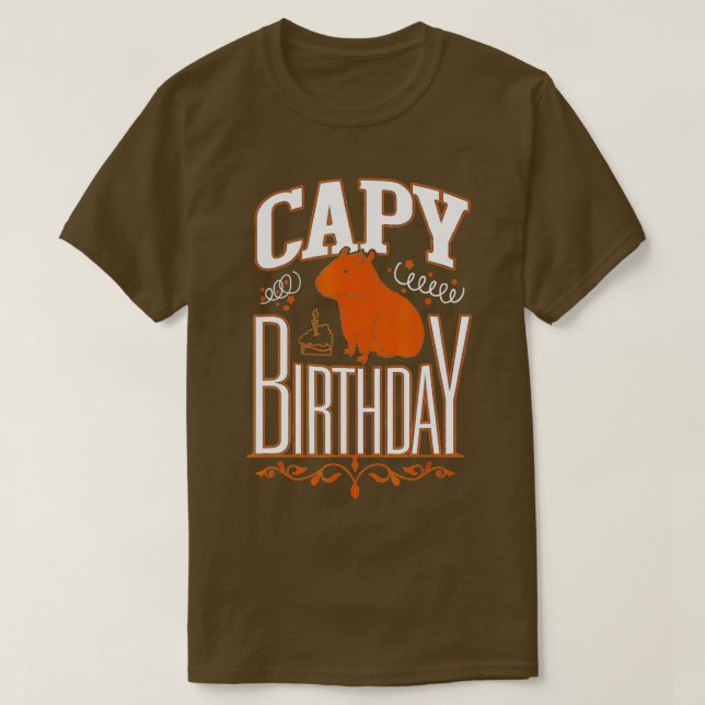 Capy Birthday T-Shirt (Design Front)