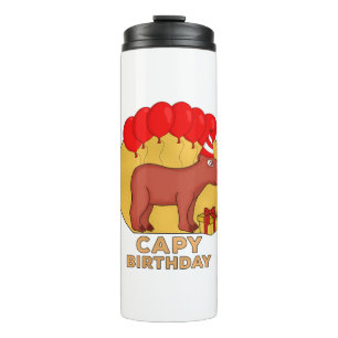 Capy Birthday Thermal Tumbler