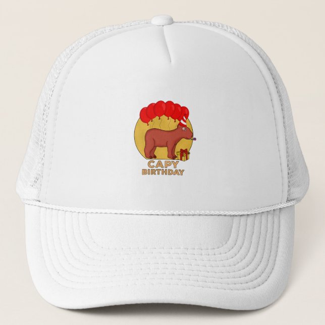 Capy Birthday Trucker Hat (Front)