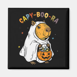 Capy-boo-ra Cappy Halloween Funny Capybara Costume Magnet