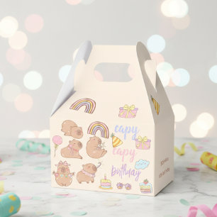 Capy capy birthday favor box