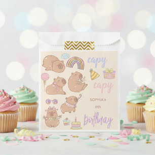 Capy capy birthday favour bag